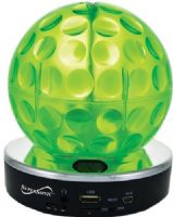 Supersonic SC1379-GRN Disco Ball High Quality Performance Portable Speaker, Green; Dazzling and Colorful Light Patterns Are Projected Onto Ceilings and Walls, Giving You an Instant Party Atmosphere; Enjoy Listening to Your Music Anywhere You Go; Compatible with iPhone, iPod, iPad & Many Other Smartphones & MP3 Players; UPC 639131413795 (SC1379GRN SC-1379-GRN SC-1379GRN SC1379) 