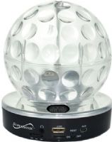 Supersonic SC1379-WHT Disco Ball High Quality Performance Portable Speaker, White; Dazzling and Colorful Light Patterns Are Projected Onto Ceilings and Walls, Giving You an Instant Party Atmosphere; Enjoy Listening to Your Music Anywhere You Go; Compatible with iPhone, iPod, iPad & Many Other Smartphones & MP3 Players; UPC 639131613799 (SC1379WHT SC-1379-WHT SC-1379WHT SC1379) 