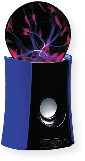 Supersonic SC1451BTBLU Portable Bluetooth Plasma Speaker; Blue; Magic Electrostatic Cool Plasma Light Effects Speaker; Flashing LED Lights Change to the Music; Built In Bluetooth Receiver Allows You to Wirelessly Connect to your iPad, iPhone, iPod, Smartphone, Android Tablet, Laptop, MP3 Player, and Other Bluetooth Enabled Devices; UPC 639131314511 (SC1451BTBLU SC1451BT-BLU SC1451BTBLUSPEAKER SC1451BTBLU-SPEAKER SC1451BTBLUSUPERSONIC SC1451BTBLU-SUPERSONIC)