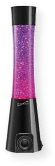Supersonic  SC1480BTPU Glitter Lamp Bluetooth Speaker; Purple; Enjoy glitter and color; Glitter flows from top to bottom inside the liquid filled glass tube; Bluetooth music streaming ver 3.0; 3.5 mm line in jack; 5W rated; 25W light power; UPC 639131114807 (SC1480BTPU SC1480BT-PU SC1480BTPUSPEAKER SC1480BTPU-SPEAKER SC1480BTPUSUPERSONIC SC1480BTPU-SUPERSONIC)  