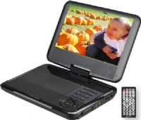 Supersonic SC-179DVD Portable DVD Player with USB/SD Inputs & Swivel Display; 9" Widescreen LCD Screen; 270º Swivel Display; Built-in Lithium-ion Rechargeable Battery; Built-in Speaker; Resolution 800 x 480; Screen Mode 16:9; On Screen Display; Fast Forward, Rewind, Play, Pause, Slow Motion Play, Search and Repeat Functions; UPC 639131001794 (SC-179DVD SC 179DVD SC179-DVD SC179 DVD) 