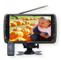 Supersonic SC-195 Portable Digital LCD TV, Black; 7" Widescreen LCD TV; Built-in Digital TV Tuner; Built-in USB & SD Card Reader Allows You to Play Any External Device; Built-in Lithium Rechargeable Battery; Selectable Screen Mode 16:9; Resolution 800 x 480; On Screen Display; 2 x AV Input Jacks; Rotary Rod Antenna; Earphone Jack; UPC 639131001954 (SC195 SC 195) 