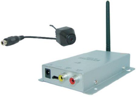 Bolide Technology Group SC-2400/CH4 Micro Wireless 2.4Ghz Color Hidden Camera with Audio and Channel 4, 1/4