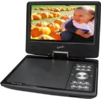 Supersonic SC-259A Portable 9" DVD Player; Built-in Hybrid TV Tuners; Resolution 480 x 234; Screen Mode 16:9; USB Input Compatible Allows You to Play Music from External Audio Devices Such as an MP3 Player; SD/MMC Card Reader Compatible Allows You to Play Music Files from an SD or MMC Card; Built-in Lithium-ion Rechargeable Battery; UPC 639131002593 (SC259A SC 259A) 