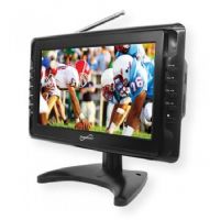 Supersonic SC2810 10" Portable Digital LCD TV With USB; Black; 10" Widescreen LCD TV; Built in Digital TV Tuner; Built in Lithium Rechargeable Battery; USB Input Compatible Allows You to PlayVideo & Audio Files from an External Device; UPC 639131228108 (SC2810 SC-2810 SC2810LCDTV SC2810LCDTV SC2810SUPERSONIC SC2810-SUPERSONIC)   