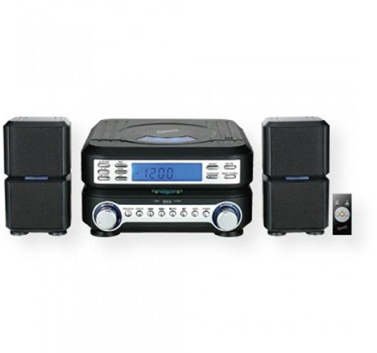 Supersonic SC3366 Bluetooth Home Audio System; Black; Top Loading Programmable CD/CD-R/CD-RW player; Streams Music Wirelessly from Most Bluetooth Enabled Devices Such as iPhone, iPad, iPod, Smart Phones, Netbooks, Computers, Android Tablets and More; AUX Inputs Jack for Use with External Audio Devices; UPC 639131233669 (SC3366 SC-3366 SC3366AUDIOSYSTEM SC3366-AUDIOSYSTEM SC3366SUPERSONIC SC3366-SUPERSONIC) 