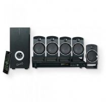Supersonic SC37HT 5.1 DVD Home Theater System; Black; 5.1 Channel Surround Sound System; Supports DVD/CD/VCD/SVCD/MP3/Picture; CD/CD-R/CD-RW; 1 Karaoke Microphone Jack; Built in USB Input; FM Radio; Video output: CVBS, S-Video, YPbPr; Speaker Output: 10W + 3W x 5 = 25 Watts; UPC 639131000377 (SC37HT SC37-HT SC37HTHOMETHEATER SC37HT-HOMETHEATER SC37HTSUPERSONIC SC37HT-SUPERSONIC)   