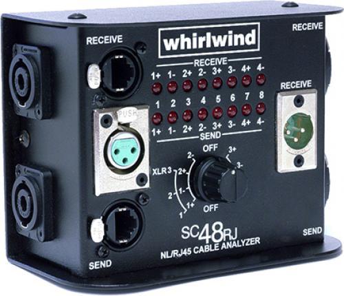Whirlwind SC48RJ NL4/NL8 Speaker & XLR Mic, This unit runs off of (1) 9V battery, 4 and 8 pin NL cables, 3 pin XLR, Finish: Black, Operating Requriements:, Battery: 9V (SC48RJ SC48RJ SC48RJ)