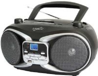 SuperSonic SC-504SL Portable Audio System MP3/CD Player with USB/Aux Inputs & Am/FM Radio, Silver, Power Output 1.5W x 2, Frequency Response 100Hz-16KHz, Dynamic High Performance Speakers, Top Loading CD Player, Plays MP3/CD, CD-R, CD-RW; Built-in USB Input, Auxiliary Input Jack for Use with External Audio Devices, UPC 639131805040 (SC504SL SC 504SL SC-504-SL SC-504 SC504) 