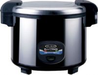 Sunpentown SC-5400S Heavy Duty Rice Cooker; Stainless steel body; 35 cups / 5.4 Liters Capacity; Easy one-button operation; Pilot indicator lights; Automatic keep warm system, for up to 24hours; 3-Dimensional heating for even cooking; Inner pot made with Crystalline Teflex Non-Stick coating; Cool touch exterior; UPC 876840003422 (SC5400S SC 5400S SC-5400) 