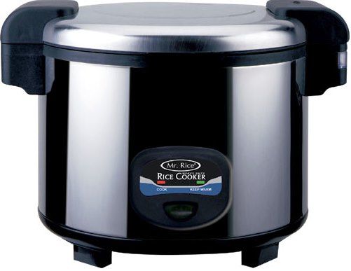 Sunpentown SC-5400S Heavy Duty Rice Cooker; Stainless steel body; 35 cups / 5.4 Liters Capacity; Easy one-button operation; Pilot indicator lights; Automatic keep warm system, for up to 24hours; 3-Dimensional heating for even cooking; Inner pot made with Crystalline Teflex Non-Stick coating; Cool touch exterior; UPC 876840003422 (SC5400S SC 5400S SC-5400)