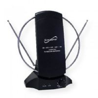 Supersonic SC605 HDTV Digital Amplified Indoor Antenna; Black; Supports HDTV 1080p, 1080i, 720p Broadcast; Receives Free Local Digital and Analog TV Broadcast Signals; Full Band DTV/VHF/UHF/FM Receiver; State of the Art 2 Stage VHF Amplifiers; Simple Connection Via Built-in Coaxial Cable (cable included); UPC 639131006058 (SC605 SC-605 SC605ANTENNA SC605-ANTENNA SC605SUPERSONIC SC605-SUPERSONIC) 