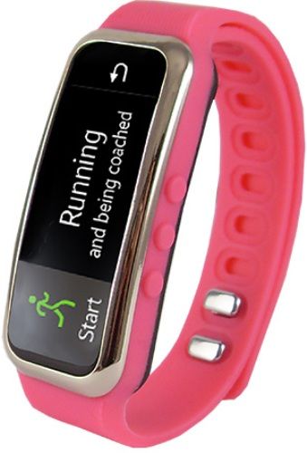 Supersonic SC61SW-PNK Fitness Wristband with Bluetooth, Pink; 0.91