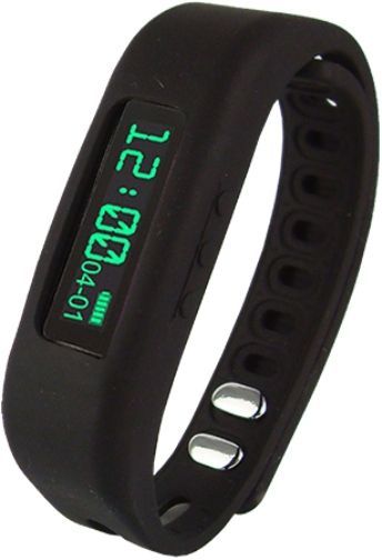 Supersonic SC62SW-BLK Fitness Wristband with Bluetooth, Black; 0.91