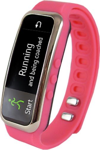 Supersonic SC62SW-PNK Fitness Wristband with Bluetooth, Pink; 0.91