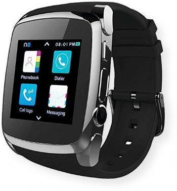 Supersonic SC68SWBLK Bluetooth Smart Watch; Black; 1.44