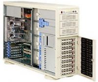 Supermicro CSC-743T-645 Chassis - 4U Tower, 4 x 3.15" Hot-swappable Standard Fan System, 1 x Front Bezel Filter Air Filter, 1 x 3.5" Front Accessible and 2 x 5.25" Front Accessible External Bays, 8 x 1" Front Accessible Hot-swappable HDD Bays, 3 x External and 8 x HDD Total Bays, 6 x Full Length Expansion Slots, 2 x USB Front Ports, 100 to 240V AC Input Voltage, 11A Input Current, 50 Hz or 60 Hz Frequency (CSC 743T 645 CSC743T645) 