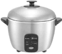 Sunpentown SC-886 Three Cups Stainless Steel Rice Cooker and Steamer, Easy one-button operation, Automatically switches to Warm (when Warm mode is turned on), Healthy cooking: cooks with steam to maintain nutrients, Stainless steel construction: body, cover and inner pot, Saves up to 18% in energy costs, ETL (SC886 SC 886) 