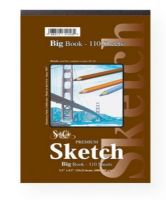 Seth Cole SC92A 9" x 12" Premium Sketch Big Book; A premium quality, natural white, 60 lb medium weight, acid-free paper with light texture is ideal for charcoal, pastel, pencil, or pens; Identical to Strathmore's 400 series sketch paper; With durable heavyweight chipboard back cover; 110-sheet pads, side spiral; 9" x 12"; Shipping Weight 1.75 lb; Shipping Dimensions 12.00 x 9.00 x 1.00 in; UPC 088513921135 (SETHCOLESC92A SETHCOLE-SC92A SETHCOLE/SC92A ARTWORK DRAWING) 