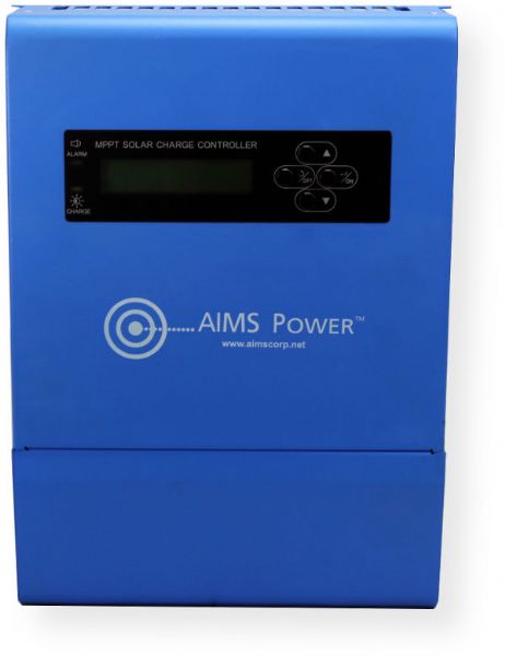 AIMS Power SCC40AMPPT Solar Charge Controller 40 Amp 12 / 24 / 36 / 48 VDC MPPT; MPPT technology, Maximum Power Point Tracking produces maximum available power from PV array to battery bank utilizing peak power of the I-V curve; Quality heatsink cooling, no fans needed and no thermal derating (SCC40A-MPPT SCC-40AMPPT SCC40A/MPPT  AIMS-SCC40AMPPT SCC/40AMPPT)