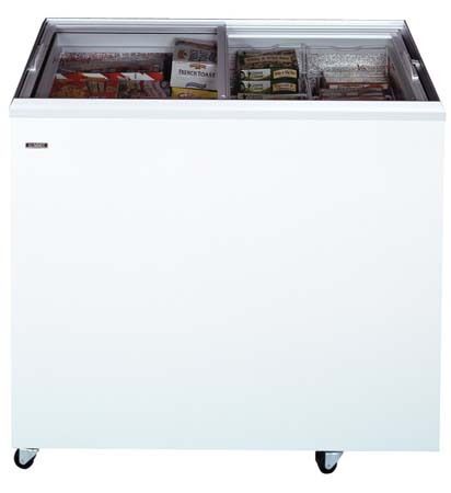 Summit SCF-1082S 9.1 Cu. Ft. Capacity Commercial Ice Cream Freezer with Casters & Lock, High load line, Adjustable thermostat, Aluminum interior, Dimensions 35