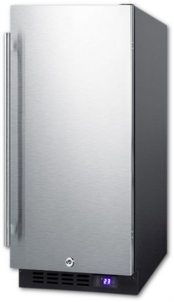 Summit SCFF1533BSS Frost-Free Freezer For Built-In Or Freestanding Use, 15