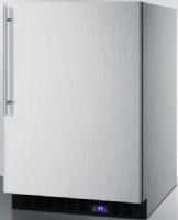 Summit SCFF53BXCSSHVIM Frost-free Built-in Undercounter All-freezer for Residential or Commercial Use with Factory Installed Icemaker and Stainless Steel Wrapped Exterior, 4.72 cu.ft. Capacity, RHD Right Hand Door Swing, Frost-free operation, Professional vertical handle, Digital thermostat, Recessed LED light (SC-FF53BXCSSHVIM SCF-F53BXCSSHVIM SCFF-53BXCSSHVIM SCFF53BXCSSHV SCFF53BXCSS SCFF53BX SCFF53) 