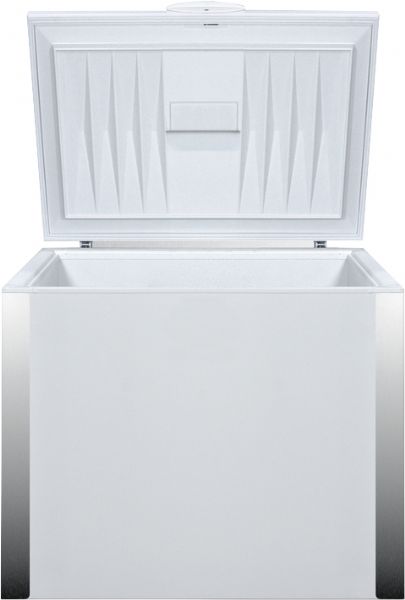 Summit SCFF70, Capacity 7.7 c.f. wide frost-free chest freezer, All-freezer, Forced air cooling, Lock, Basket, 115 volt, 60 cycle, Dimensions 35