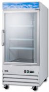 Summit SCFU1211FROST Commercial Freezer 27" With 9 cu.ft. Capacity, Digital Thermostat, Self-Closing Door, Casters, Professional Handle, Double Pane Glass Door, In White; Commercially listed, ETL-S listed to NSF standards for commercial use; Frost-free operation, no-frost convenience requires no manual defrosting; Digital thermostat, electronic controls for easy temperature management; (SUMMITSCFU1211FROST SUMMIT SCFU1211FROST SUMMIT-SCFU1211FROST) 