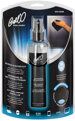 Bell'O SCL1008 Screen Cleaner Kit, Kit includes 8 oz. (236ml) Cleaner and a 12