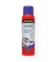 Scotch 77-24 Super 77 Spray Adhesive 13.57 oz; Provides high coverage with a fast, aggressive tack; Delivers versatility by securely bonding many lightweight materials; Gives a low soak-in for long lasting bonds; Has a long bonding range; Use on paper, foil, fabric, wreaths, models, cardboard, lightweight wood, foam, decorations, and silk flower arrangements; 13.57 oz; Shipping Weight 1.91 lbs; Shipping Dimensions 16.00 x 2.00 x 2.00 inches; UPC 212002121090 (SCOTCH7724 SCOTCH-77-24 ADHESIVE) 