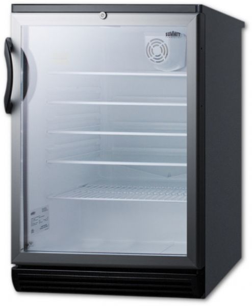 Summit SCR600BGLBI ADA Compliant Freestanding Or Built-In Compact Refrigerator 24