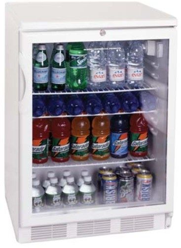 Summit SCR600L-BI Built-in Commercial Under Counter Glass Door All-Refrigerator, White, 5.5 Cu.Ft. Capacity, Front Lock, Fully automatic defrost, Interior light, Double pane tempered glass door, Adjustable thermostat, Extra shelves available, Interior light (SCR600LBI SCR600L SCR600 SCR-600)