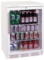 Summit SCR600L-TB Commercial Under Counter Glass Door All-Refrigerator, White, 5.5 Cu.Ft. Capacity, Front Lock, 12" inch stainless steel handle, Adjustable shelves an interior light and adjustable thermostat, Fully automatic defrost, Interior light (SCR600LTB SCR600L SCR600 SCR-600) 