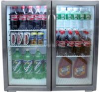 Summit SCR7012D Beverage Center with 7.4 cu. ft. Capacity, Internal Fan Circulation, Interior Light, Swinging Glass Doors, Stainless Steel Trim, Commercial Use, Tempered Glass Doors, Wire Shelves, Automatic Defrost (SCR-7012D SCR 7012D) 