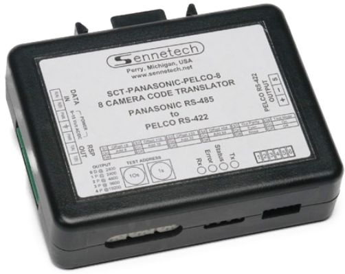 Panasonic SCT08P Camera Control Code Converter - 8 Channel, Up to 8 Pelco protocol camera control with 1 converter (SCT08P SCT08 SCT-08P SCT-08 SC-T08P) 