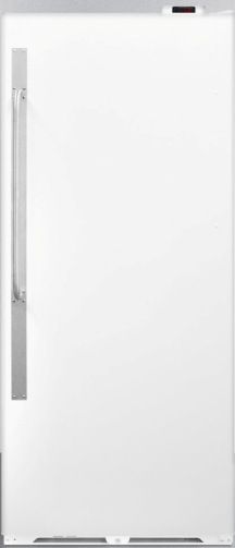 Summit SCUF20NC Commercially Approved Large Capacity Upright All-freezer, White, 21 cu.ft. Capacity, RHD Right Hand Door Swing, Frost-free operation, Factory installed lock provides security you can count on, Professional towel bar handle, Gallon Door Storage, Can Storage, Digital thermostat with external readout for easy and accurate temperature control (SCU-F20NCLHD SCUF-20NC SCUF20)