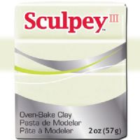 Sculpey S302-1113 Polymer Clay, 2oz, Glow In The Dark; Sculpey III is soft and ready to use right from the package; Stays soft until baked, start a project and put it away until you're ready to work again, and it won't dry out; Bakes in the oven in minutes; This very versatile clay can be sculpted, rolled, cut, painted and extruded to make just about anything your creative mind can dream up; UPC 715891111130 (SCULPEYS3021113 SCULPEY S3021113 S302-1113 III POLYMER CLAY GLOW IN THE DARK) 