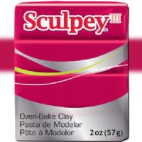 Sculpey S302-1140 Polymer Clay, 2oz, Deep Red Pearl; Sculpey III is soft and ready to use right from the package; Stays soft until baked, start a project and put it away until you're ready to work again, and it won't dry out; Bakes in the oven in minutes; This very versatile clay can be sculpted, rolled, cut, painted and extruded to make just about anything your creative mind can dream up; UPC 715891111406 (SCULPEYS3021140 SCULPEY S3021140 S302-1140 III POLYMER CLAY DEEP RED PEARL) 