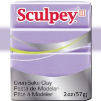 Sculpey S302-1216 Polymer Clay, 2oz, Spring Lilac; Sculpey III is soft and ready to use right from the package; Stays soft until baked, start a project and put it away until you're ready to work again, and it won't dry out; Bakes in the oven in minutes; This very versatile clay can be sculpted, rolled, cut, painted and extruded to make just about anything your creative mind can dream up; UPC 715891112160 (SCULPEYS3021216 SCULPEY S3021216 S302-1216 III POLYMER CLAY SPRING LILAC) 