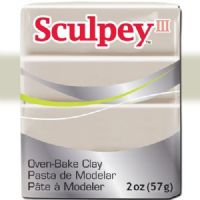 Sculpey S302-1645 Polymer Clay, 2oz, Elephant Gray; Sculpey III is soft and ready to use right from the package; Stays soft until baked, start a project and put it away until you're ready to work again, and it won't dry out; Bakes in the oven in minutes; This very versatile clay can be sculpted, rolled, cut, painted and extruded to make just about anything your creative mind can dream up; UPC 715891116456 (SCULPEYS3021645 SCULPEY S3021645 S302-1645 III POLYMER CLAY ELEPHANT GRAY) 