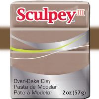 Sculpey S302-1657 Polymer Clay, 2oz, Hazelnut; Sculpey III is soft and ready to use right from the package; Stays soft until baked, start a project and put it away until you're ready to work again, and it won't dry out; Bakes in the oven in minutes; This very versatile clay can be sculpted, rolled, cut, painted and extruded to make just about anything your creative mind can dream up; UPC 715891116579 (SCULPEYS3021657 SCULPEY S3021657 S302-1657 III POLYMER CLAY HAZELNUT) 