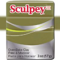 Sculpey S302-360 Polymer Clay, 2oz, Camouflage; Sculpey III is soft and ready to use right from the package; Stays soft until baked, start a project and put it away until you're ready to work again, and it won't dry out; Bakes in the oven in minutes; This very versatile clay can be sculpted, rolled, cut, painted and extruded to make just about anything your creative mind can dream up; UPC 715891113448 (SCULPEYS302360 SCULPEY S302360 S302-360 III POLYMER CLAY CAMOUFLAGE) 