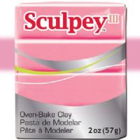 Sculpey S302-503 Polymer Clay, 2oz, Hot Pink; Sculpey III is soft and ready to use right from the package; Stays soft until baked, start a project and put it away until you're ready to work again, and it won't dry out; Bakes in the oven in minutes; This very versatile clay can be sculpted, rolled, cut, painted and extruded to make just about anything your creative mind can dream up; UPC 715891115039 (SCULPEYS302503 SCULPEY S302503 S302-503 III POLYMER CLAY HOT PINK) 