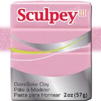 Sculpey S302-530 Polymer Clay, 2oz, Princess Pearl; Sculpey III is soft and ready to use right from the package; Stays soft until baked, start a project and put it away until you're ready to work again, and it won't dry out; Bakes in the oven in minutes; This very versatile clay can be sculpted, rolled, cut, painted and extruded to make just about anything your creative mind can dream up; UPC 715891115305 (SCULPEYS302530 SCULPEY S302530 S302-530 III POLYMER CLAY PRINCESS PEARL) 