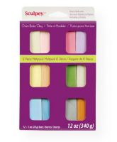 Sculpey S3VMP12 III Polymer Clay 12-Color Pearl & Pastel Set; Soft and ready to use right from the package; Plus, the product stays soft until baked; Work on projects for days without worrying about dry-out; Bakes in the oven in minutes; This very versatile clay can be sculpted, rolled, cut, painted and extruded through the Sculpey clay extruder to make just about anything; UPC 715891112472 (SCULPEYS3VMP12 SCULPEY-S3VMP12 III-S3VMP12 S3VMP12 SCULPTING ARTWORK) 