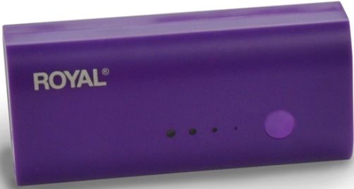 Royal SD2800P Rechargeable Battery, Purple; Charges all iPhones, Samsung Galaxy, Motorola, HTC, BlackBerry, Nokia, leading Android and Windows-based Smartphones, iPods, eReaders, MP3 players and more; Up to 13 hours of extra talk time; Up to 80 hours of extra music; Up to 20 hours of extra wi-fi; UPC 022447391749 (SD-2800P SD 2800P SD2800 39174E)