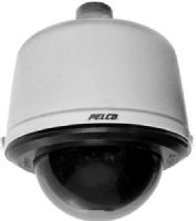 Pelco SD429-PG-E0 Spectra IV SE Series 29X Indoor/Outdoor Environmental Pendant Smoked Lower Dome System, Light Gray Back Box Color, NTSC Signal Format, Scanning System 2:1 Interlace, 1/4-inch EXview HAD Image Sensor, 128X Wide Dynamic Range, Effective Pixels 768 (H) X 494 (V), Horizontal Resolution more than 540 TV Lines (SD429PGE0 SD429PG-E0 SD429-PGE0 SD429 PG-E0) 