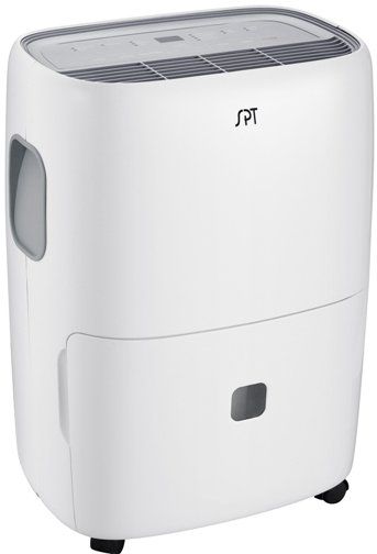 Sunpentown SD-54PE 50-Pint Dehumidifier with ENERGY STAR and Built-in Pump, 1.8 L/kWH EEV, 6.5L Water Tank Capacity, 53 High Noise Level, 182 CFM Air Flow, 0.5 to 24 Hours Timer, Empty Water 3 Ways (Continuously, Passively or Directly), Choice of Continuous de-Humidifying or 35 ~ 80% Humidity Settings (In Increments of 5%) (SD54PE SD-54-PE SD 54PE SD54-PE)