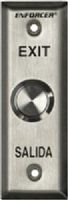 Seco-Larm SD-7104SGEX1Q ENFORCER Vandal-Resistant Slimline Push-to-Exit Plate, Stainless-steel face-plate, High quality stainless-steel pushbutton, Both attractive and vandal resistant, "EXIT" and "SALIDA" silk-screened on plate, Fits into standard single-gang box, Equipped with 1 N.O. and 1 N.C. (DPST) switch rated 5A@250VAC (SD7104SGEX1Q SD 7104SGEX1Q SD-7104-SGEX1Q SD-7104SGE-X1Q)  